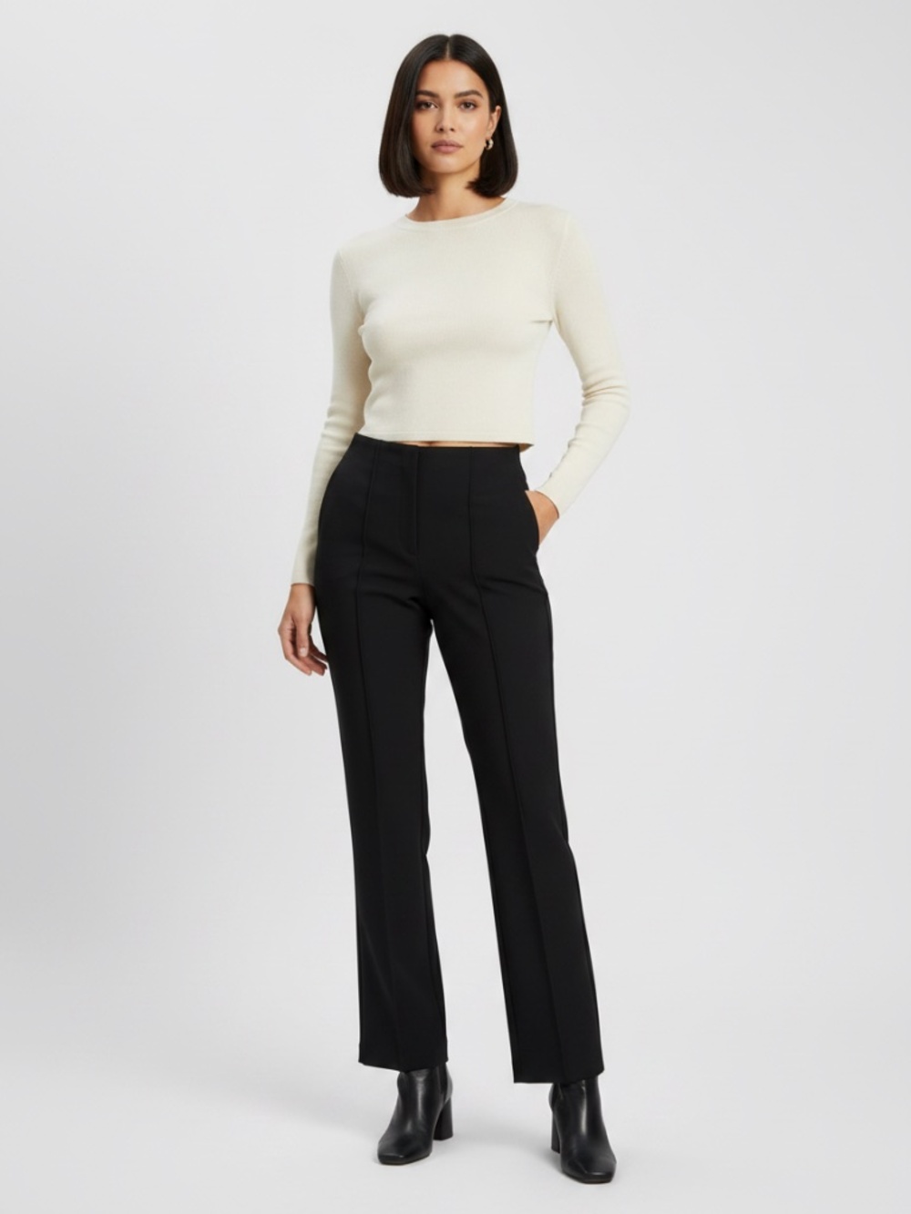 NWT Black Mini boot pants 8